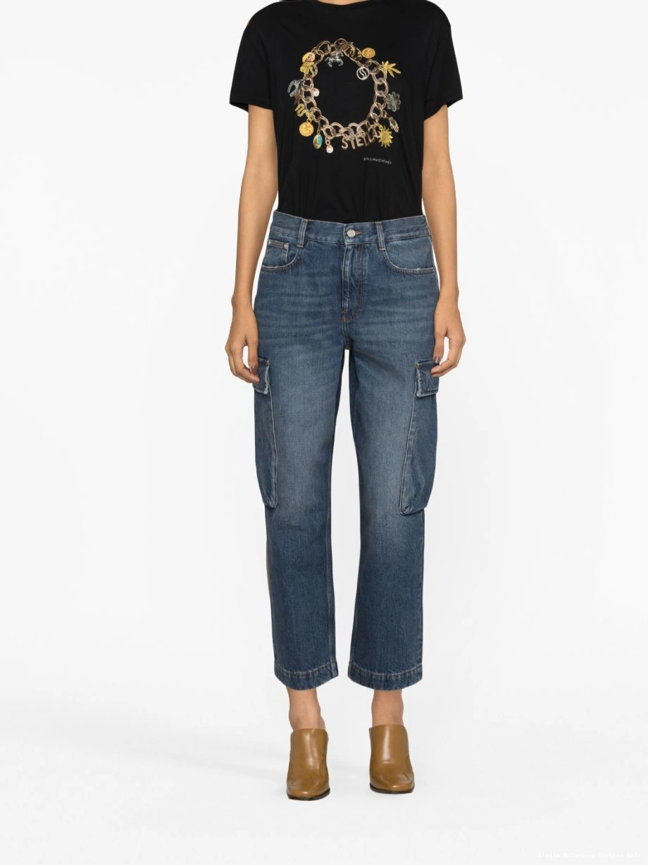 Cheap jeans Women cargo cropped McCartney Stella 0807